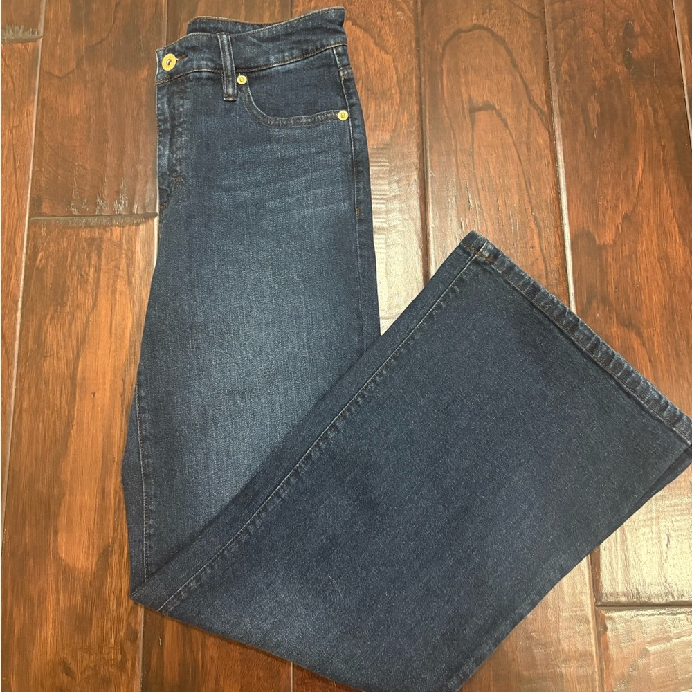 I.N.C. High-rise Wide Leg Jeans, Light Indigo, Size 4P